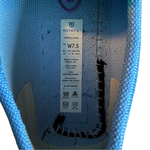 Rothy's Periwinkle Blue Purple Seaside Driver. Like New. Size 7.5 - Picture 5 of 8